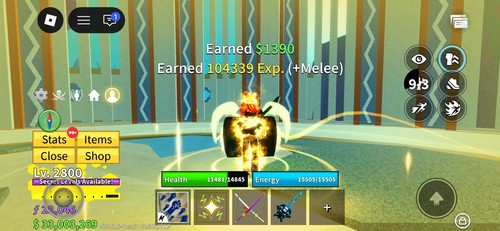 Roblox blox fruit 2800lvl - roblox,