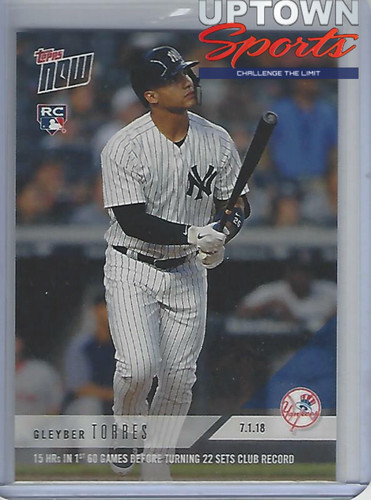 2018 topps now - topps, #399-gleyber